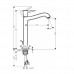 Hansgrohe 31303000 Metropol смесит.д/раков.со слив гар.