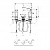 Hansgrohe 31304000 Metropol смес.д/раков,3 отв,со сл.гар