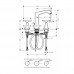 Hansgrohe 31307090 Metropol смес.д/раков,3 отв,со сл.гар