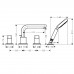 Hansgrohe 31443000 Metris S Смеситель на край ванны