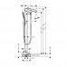 Hansgrohe 31445000 Metropol однорыч.смесит.д/ванн,напол.
