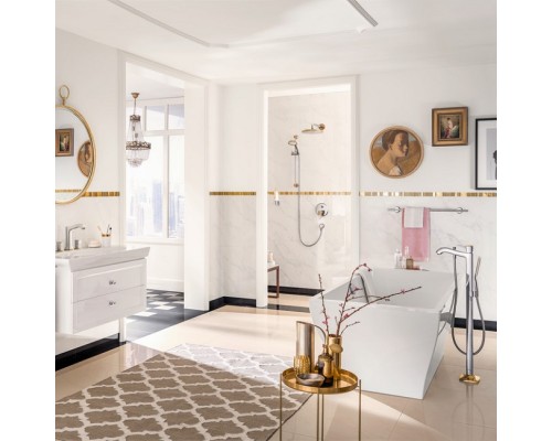 Hansgrohe 31445090 Metropol однорыч.смесит.д/ванн,напол.