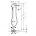 Hansgrohe 31471000 Metris смес однор ванн, напольн,хром