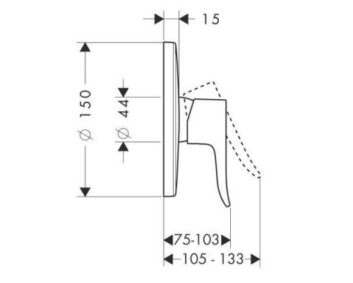 Hansgrohe 31685000 Metris Смеситель для душа
