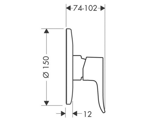Hansgrohe 31686000 Metris Смеситель для душа