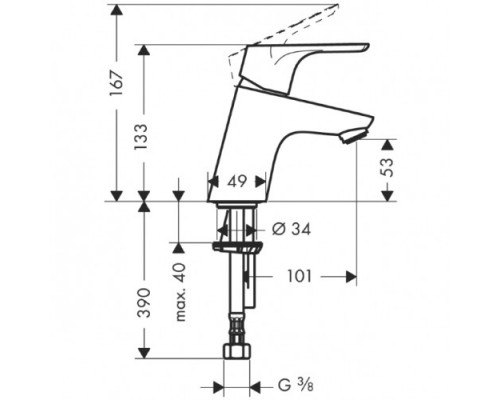Hansgrohe 31732000 Focus Смеситель для раковины