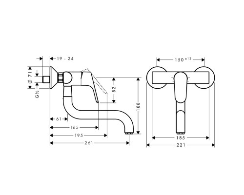 Hansgrohe 31825000 Focus Смеситель для кухни
