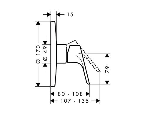 Hansgrohe 31964000 Focus Смеситель для душа