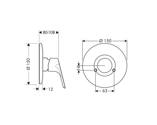 Hansgrohe 31967000 Focus Смеситель для душа