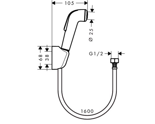 Hansgrohe 32122000 Гигиенический душ