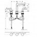 Hansgrohe 32514000 Metropol смесит.д/раков.на 3 отв.110