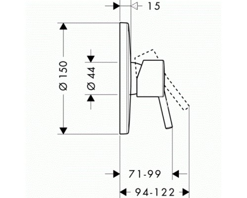 Hansgrohe 32675000 Talis S Смеситель для душа