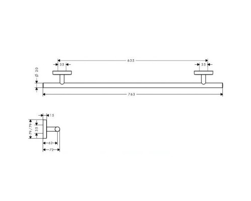 Hansgrohe 41506000 PuraVida Полотенцедержатель