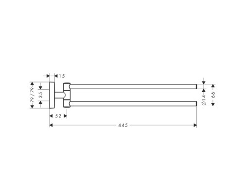 Hansgrohe 41512000 PuraVida Полотенцедержатель