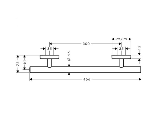 Hansgrohe 41513000 PuraVida Поручень