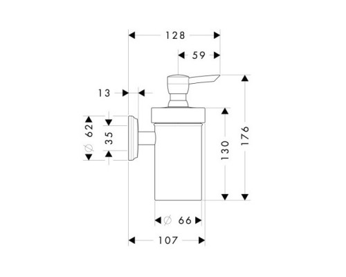 Hansgrohe 41614000 Logis Classic Диспенсер для жид. мыла
