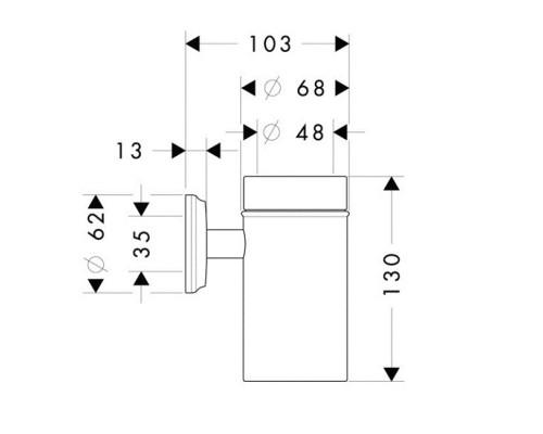 Hansgrohe 41618000 Logis Classic Стаканчик для з. щеток