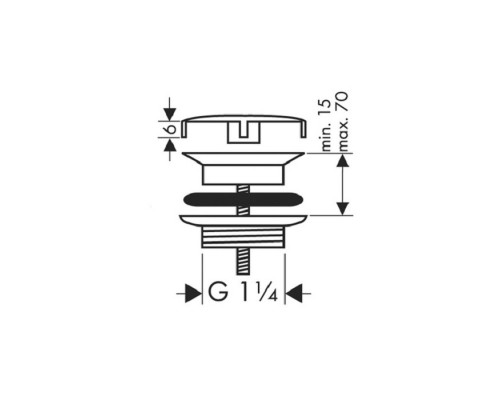 Hansgrohe 50001000 Сливной вентиль