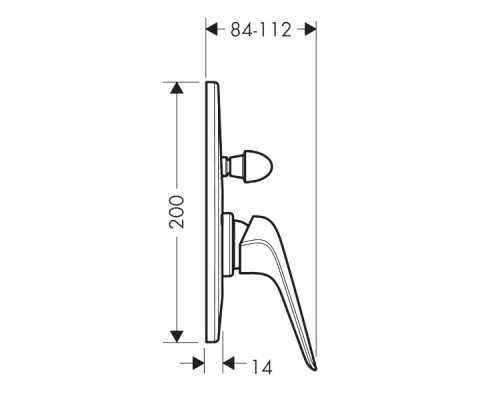 Hansgrohe 71047000 Novus Смеситель для ванны, СМ