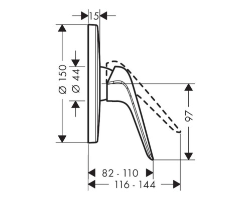 Hansgrohe 71065000 Novus Смеситель для душа, СМ