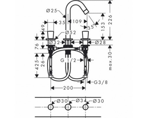 Hansgrohe 71133000 Logis Смеситель для раковины