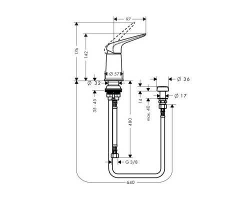 Hansgrohe 71145000 Novus Набор для биде