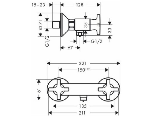 Hansgrohe 71260000 Logis Classic смеситель для душа