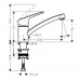 Hansgrohe 71830000 Logis 120 кух смес одн. с пов изл 360