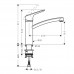 Hansgrohe 71832000 Logis 160 кух смес одн. с пов изл 360