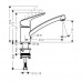 Hansgrohe 71837000 Logis 120 кух смес CoolSt и EcoSm