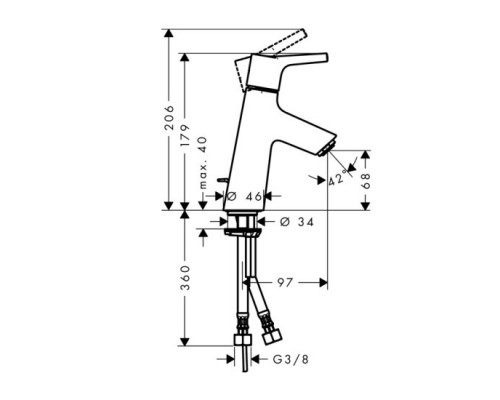 Hansgrohe 72010000 Talis S смеситель для раковины