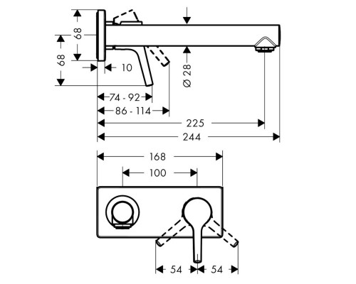 Hansgrohe 72111000 Talis S смеситель для раковины