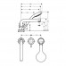 HANSGROHE Talis S смес. д/раковины на 3 отв