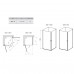 RAVAK 1QV40C01Z1 Душевая кабина CRV1- 80 Полир.алюм. TRANSPARENT