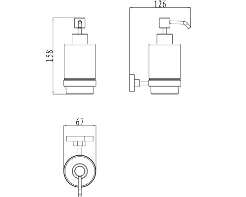 RAVAK X07P223 CR 231 Дозатор для жидкого мыла (стекло)