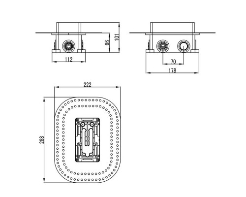 RAVAK X070074 RB 071.50 Встроенный механизм R-box Multi
