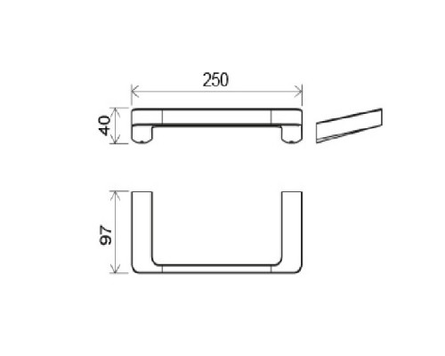 RAVAK X07P324 TD 300 Держатель для полотенца