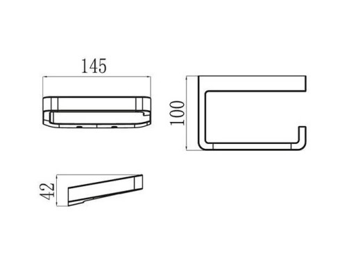 RAVAK X07P329 TD 400 Держатель туалетной бумаги