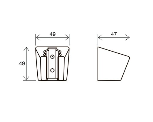 RAVAK X07P345 612.00 Пластиковый держатель для душа
