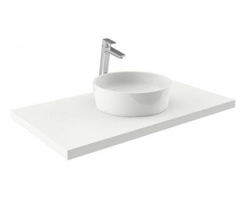 RAVAK XJN01300000 Умывальник MOON 1 Белый с отверстиями без перелива