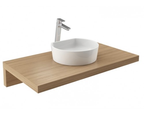 RAVAK XJN01300001 Умывальник MOON 1C Белый с отверстиями без перелива