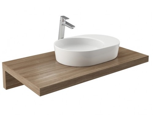 RAVAK XJN01300003 Умывальник MOON 2S Белый с отверстиями без перелива