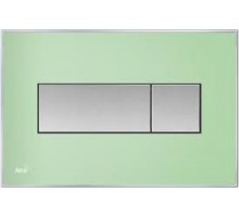 ALCAPLAST M1372 Кнопка управления с цветной пластиной (доска - зеленая) (Чехия)
