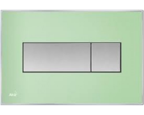 ALCAPLAST M1372 Кнопка управления с цветной пластиной (доска - зеленая) (Чехия)