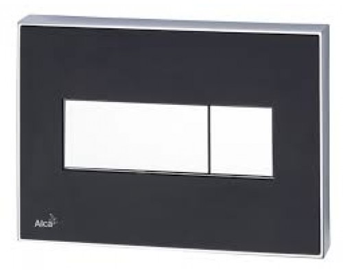ALCAPLAST M1374 Кнопка управления с цветной пластиной (доска - черная) (Чехия)