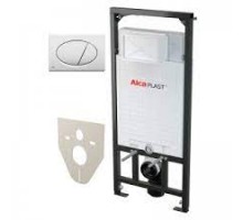 ALCAPLAST A101/1200+M70 Комплект : система инсталляции A101/1200 с белой кнопкой M70 (Чехия)