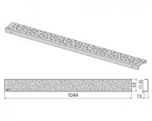 ALCAPLAST BUBLE-1050M Водосточная решетка Buble-1050 (мат.) (Чехия)