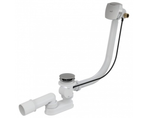 ALCAPLAST A565CRM1-120 Сифон для ванны с напуском воды через перелив для ванн с толстыми стенками пл