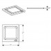 GEBERIT 154.312.00.1 Решётка, квадрат , 8 x 8 см