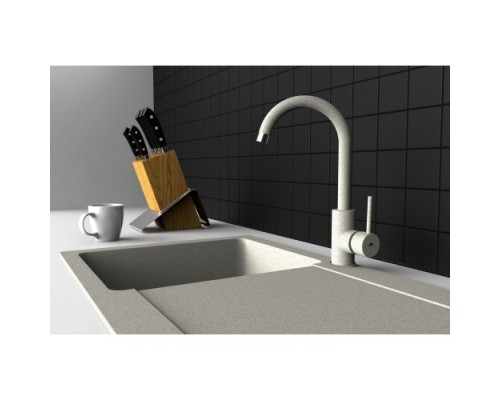 Змішувач для кухні біжевий Rubineta Axe 33 BG (AX30088)